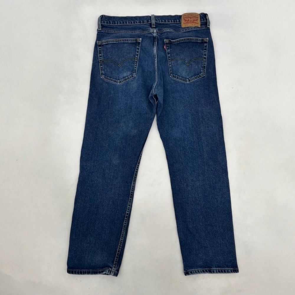 Levi Strauss Co. 505 Mens 36x29 Straight Leg‎ Ankle Jeans Blue Denim 5-Pocket - Picture 9 of 12